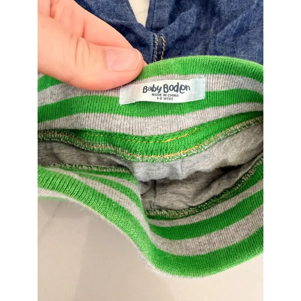 Mini Boden Lined Pull-On Jeans, 3-6 Months